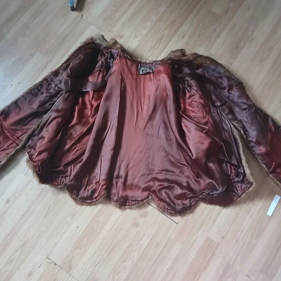 L.Bamberger & CO. Newark Elegant Brown Fur Mink Stole Wrap - Picture 7 of 16